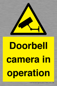 Doorbell camera in operation